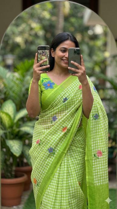 Svara soft linen surat saree market contact number